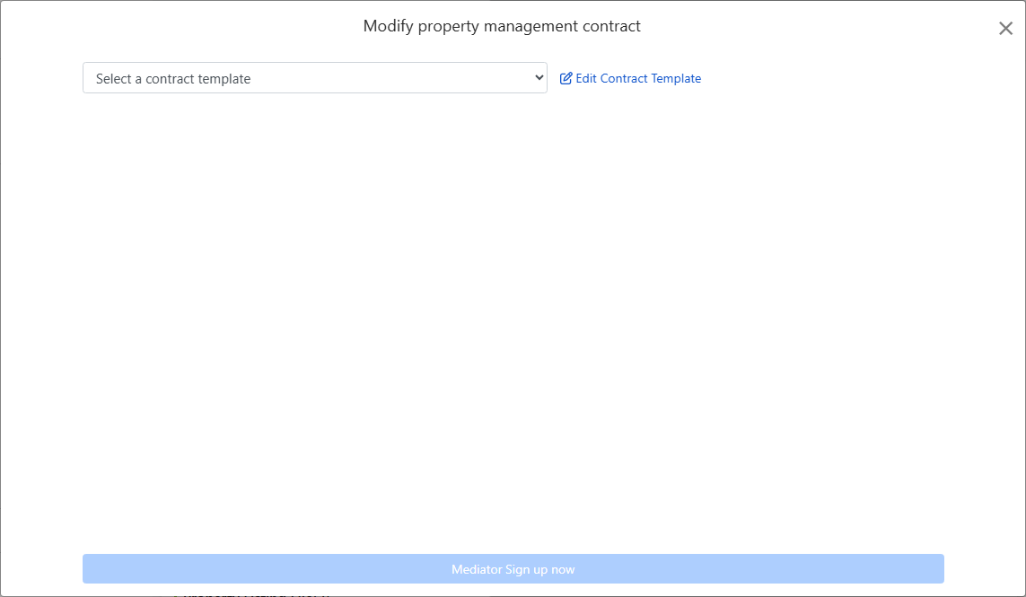 Select property management contract template