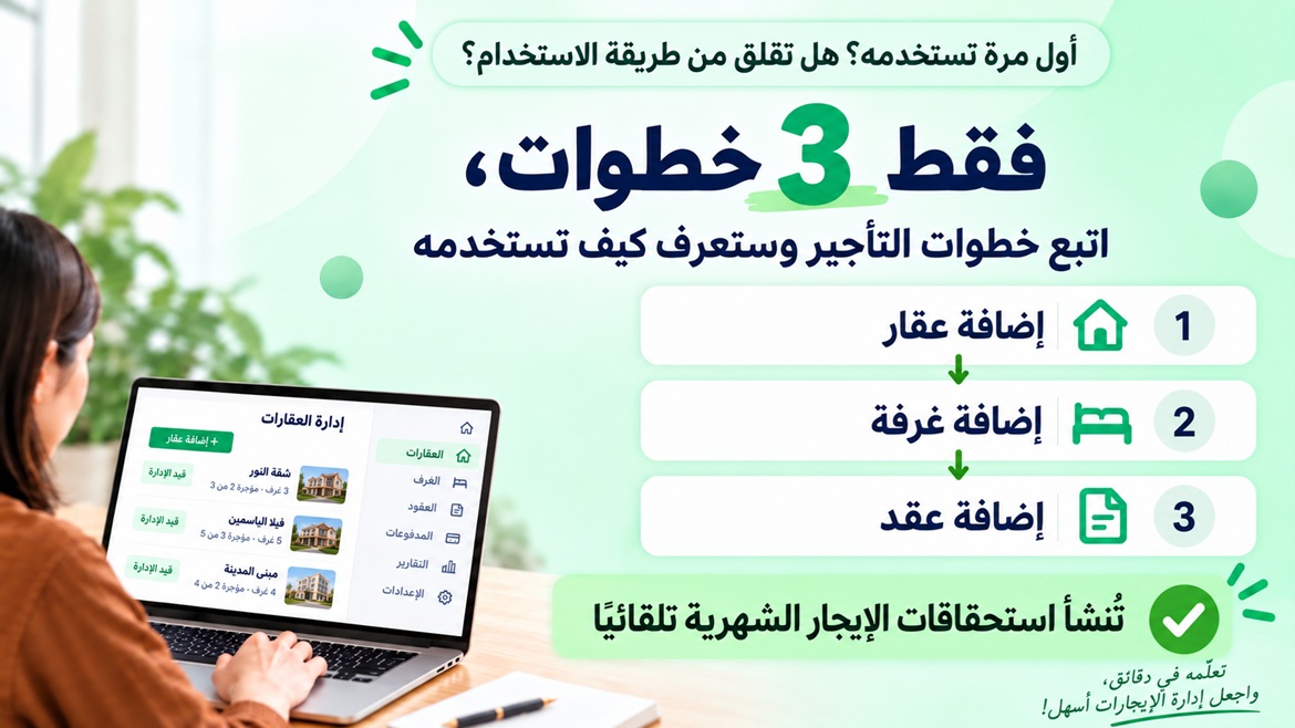 كم من الوقت يستغرق تعلّمه؟ كل ما عليك هو اتباع سير عملية التأجير: