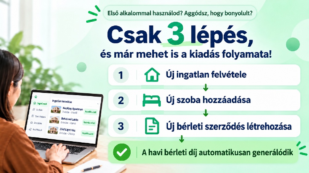 Mennyi idő megtanulni? Csak kövesse a megszokott bérbeadási folyamatát: