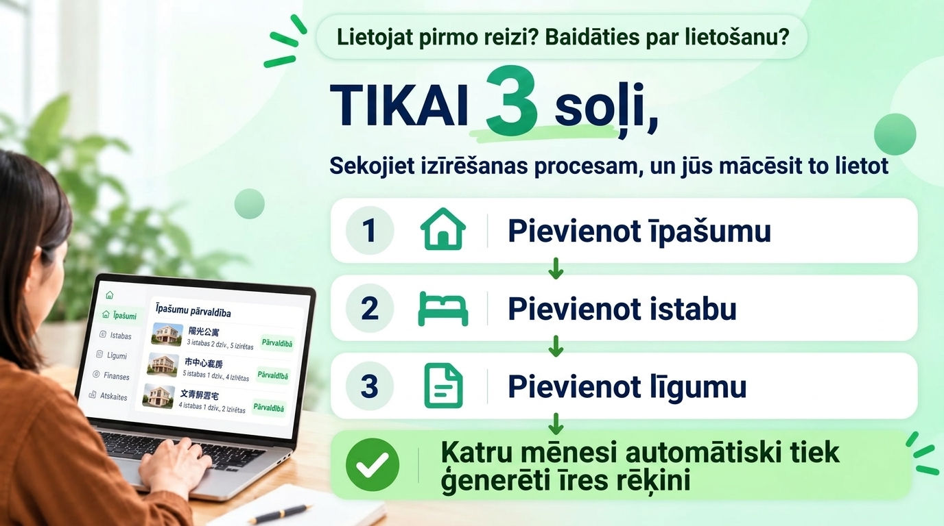 Cik ilgi vajag, lai to apgūtu? Vienkārši sekojiet savai ierastajai īres gaitai: