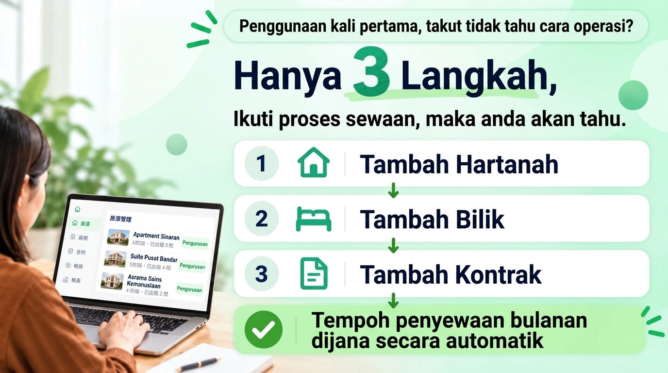 Berapa lama untuk mempelajarinya? Anda cuma perlu ikut aliran penyewaan anda: