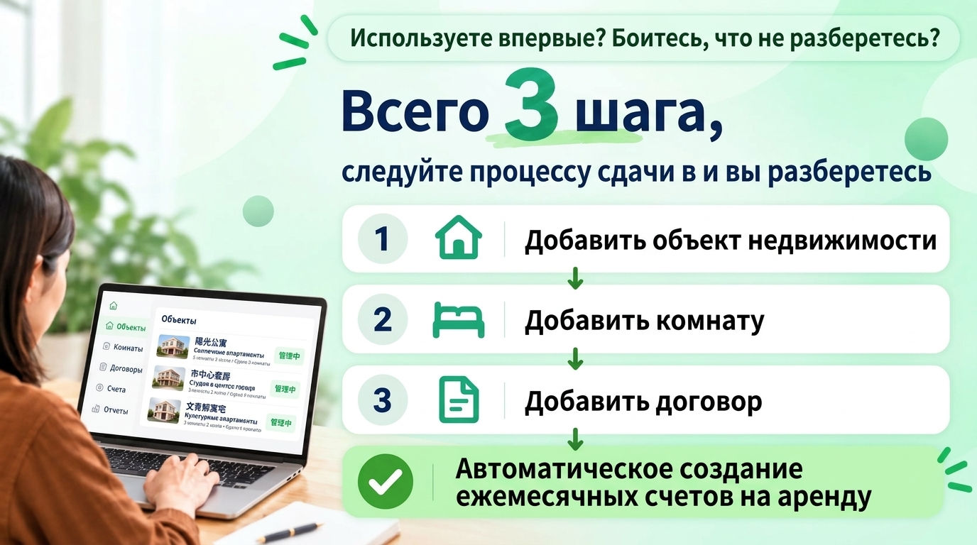 Сколько времени нужно, чтобы освоить? Просто следуйте своему обычному порядку сдачи в аренду: