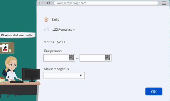 Lisa uus leping, loo automaatselt makseperiood