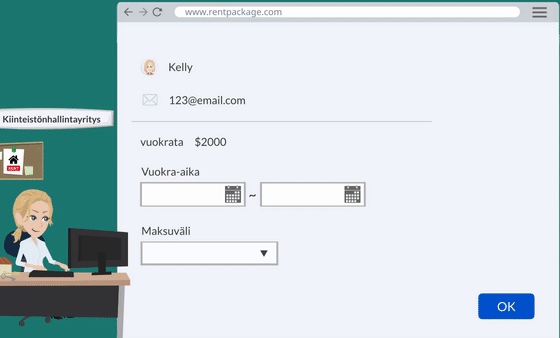 Lisää uusi sopimus, luo automaattisesti laskutusjakso