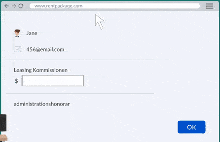 Kun for mæglere: Når kontrakten er udfyldt, oprettes automatisk en betalingsplan for administrationsgebyrer.