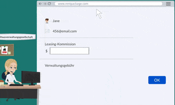 Exklusiv für Makler: Vertragsdaten eingeben, automatische Erstellung des Verwaltungsgebührenzeitraums