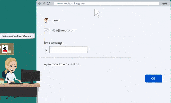 Ekskluzīvi aģentiem.: Aizpildot līgumu, automātiski tiek izveidots apsaimniekošanas maksas perioda rēķins.