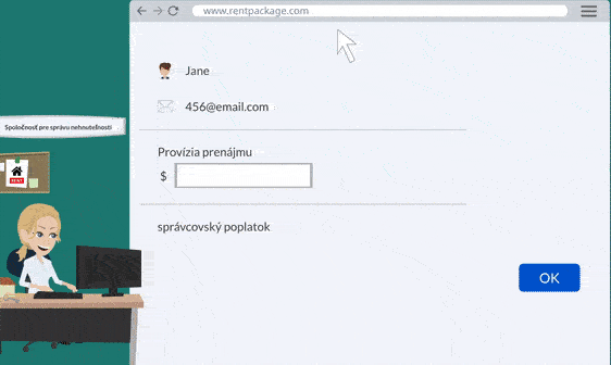 Pre realitných agentov.: Zadáte zmluvu, systém automaticky generuje obdobia správy poplatkov.