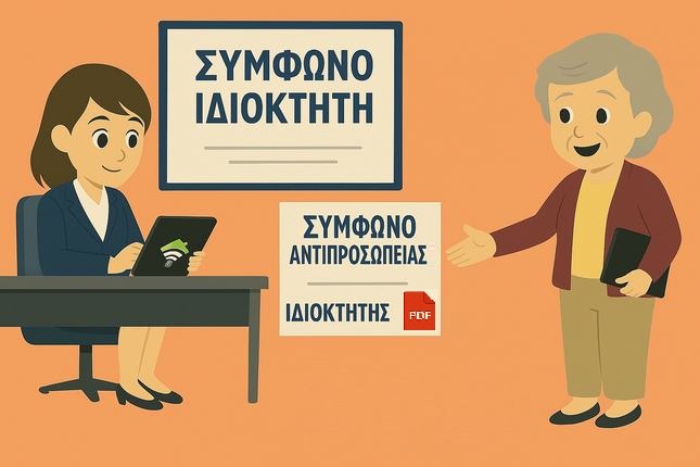 Αποκλειστικά για μεσίτες: Ηλεκτρονική υπογραφή συμφωνίας ανάθεσης ιδιοκτήτη