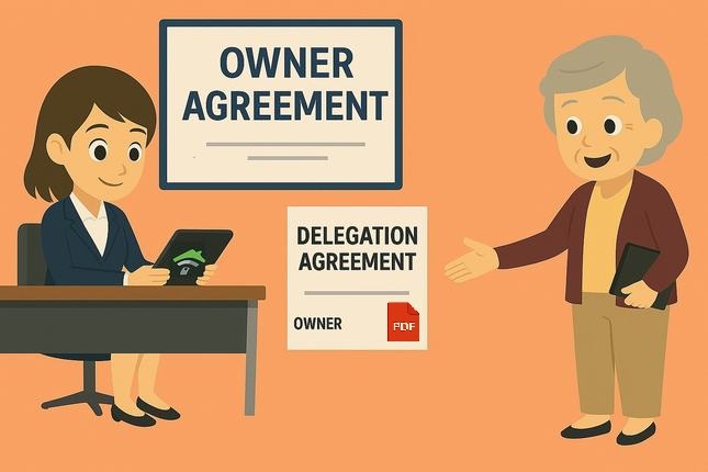 Broker exclusive: E-contract signing owner delegation agreement