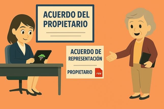 Exclusivo para agentes: Firma en línea del contrato de mandato del propietario