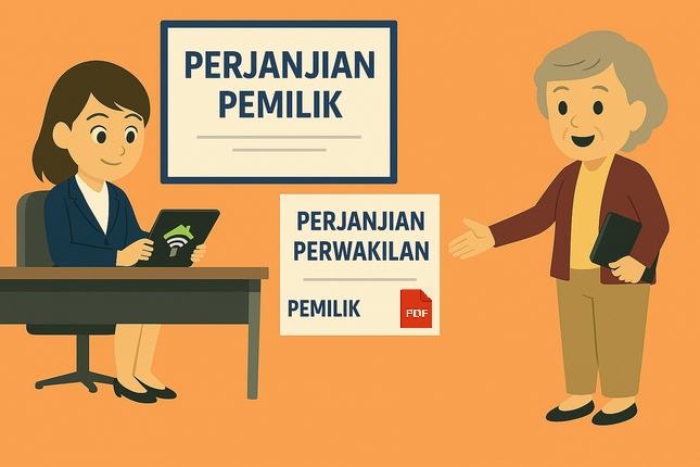Khusus Agen: Penandatanganan Kontrak Penugasan Pemilik Secara Online