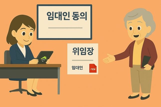중개인 전용: 온라인 임대계약 서명