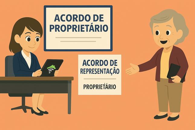 Exclusivo para agentes: Assinar contrato de mandato do proprietário online