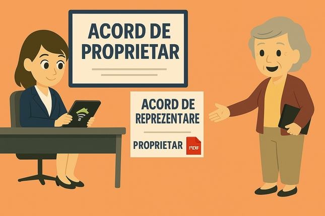 Exclusiv pentru agenți imobiliari: Semnare online contract de mandat proprietar