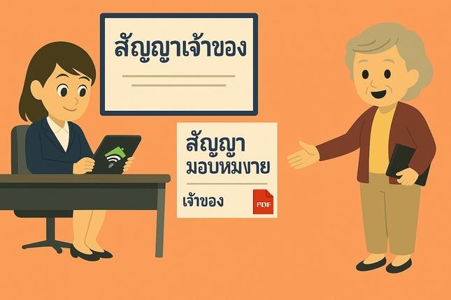 สำหรับตัวแทนอสังหาริมทรัพย์: เซ็นสัญญาแต่งตั้งเจ้าของออนไลน์