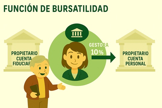 Exclusivo para agentes - Transferencia del propietario: La tarifa de administración que la agencia cobra al propietario no necesita ser ingresada manualmente. Según el porcentaje establecido (por ejemplo, 10%), el sistema generará automáticamente la tarifa de administración en cada ciclo de facturación de renta.