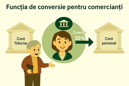 Exclusiv pentru agenți imobiliari - Transfer proprietar: Nu este necesară introducerea manuală a fiecărei taxe de administrare percepute de agenție de la proprietari. Conform procentului stabilit pentru taxa de administrare (de ex. 10%), sistemul va genera automat taxa de administrare pentru fiecare perioadă de încasare a chiriei.