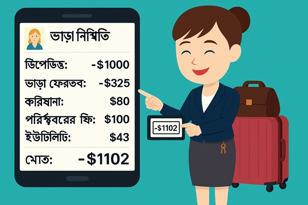 ভাড়া চুক্তি সমাপ্তির গণনা নেই! সিস্টেম স্বয়ংক্রিয়ভাবে সমাপ্তি বিল হিসাব করে।