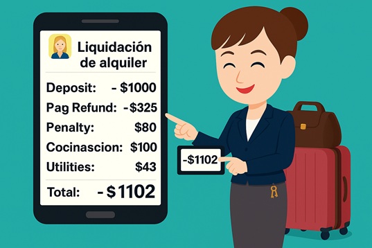 ¡Desalojo calculado automáticamente! El sistema genera la factura de liquidación de forma automática.