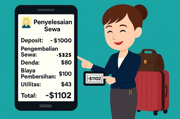 Keluar tanpa menghitung! Sistem otomatis menghitung tagihan penyelesaian keluar