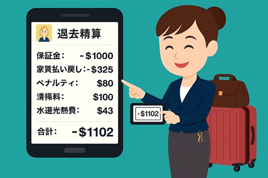 退去精算不要！システムが退去精算書を自動計算