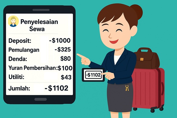 Tiada pengiraan penyewaan keluar! Sistem secara automatik menjana bil penyelesaian penyewaan keluar.