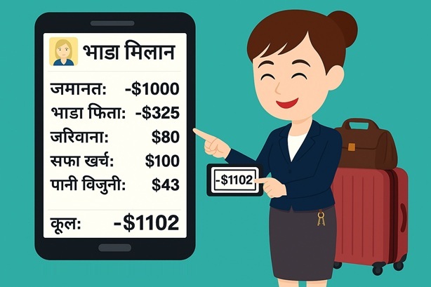 किरा खारेजी स्वत: गणना! प्रणालीले स्वत: खारेज निस्तेज बिल गणना गर्दछ।