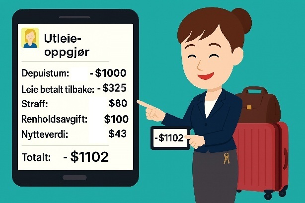 Bruk automatisk utflyttingsberegning! Systemet genererer utflyttingsoppgjøret automatisk.