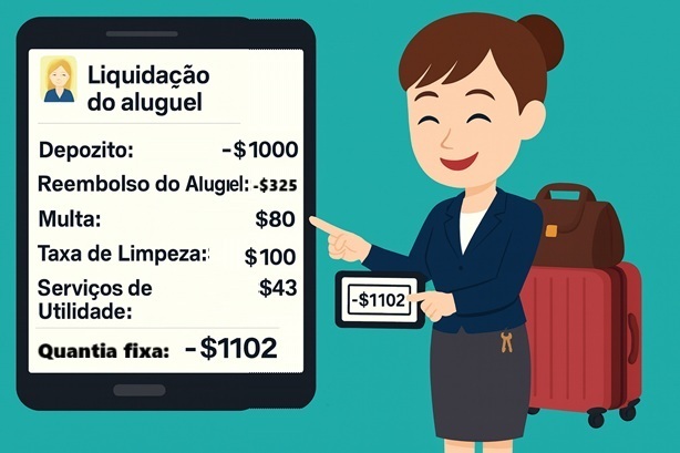 Cálculo automático de liquidação de saída! O sistema gera automaticamente a fatura final de saída.