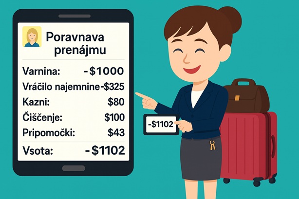 Preprosta prekinitev najema! Sistem samodejno pripravi zaključni račun za prekinitev najema.