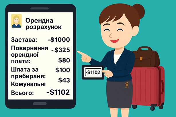 Автообчислення відмови від оренди! Система автоматично розраховує рахунок за виселення.